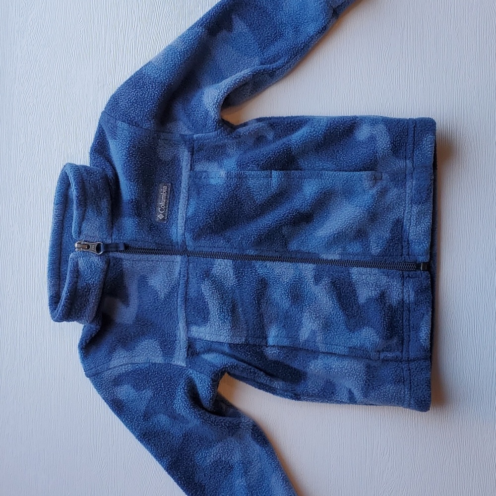 Columbia Blue Camo Baby Fleece Jacket 12-18 M